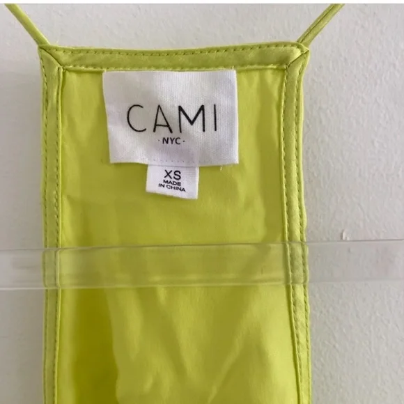 Cami Nyc Racerback silk tank neon green - Picture 4 of 5